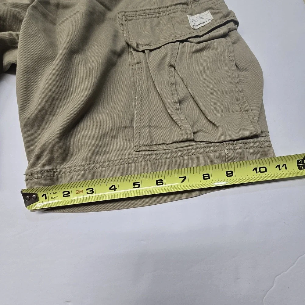 Vintage 2009 Levi's Original Cargo Shorts Mens 34 Beige Khaki 100% Cotton WPL423